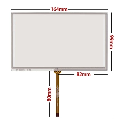 10pcs/lot 164*99 mm New 7 Inch 4 wire resistance GPS DVD AT070TN92 90 AT070TN94 HSD070IDW1-D00E11 touch screen