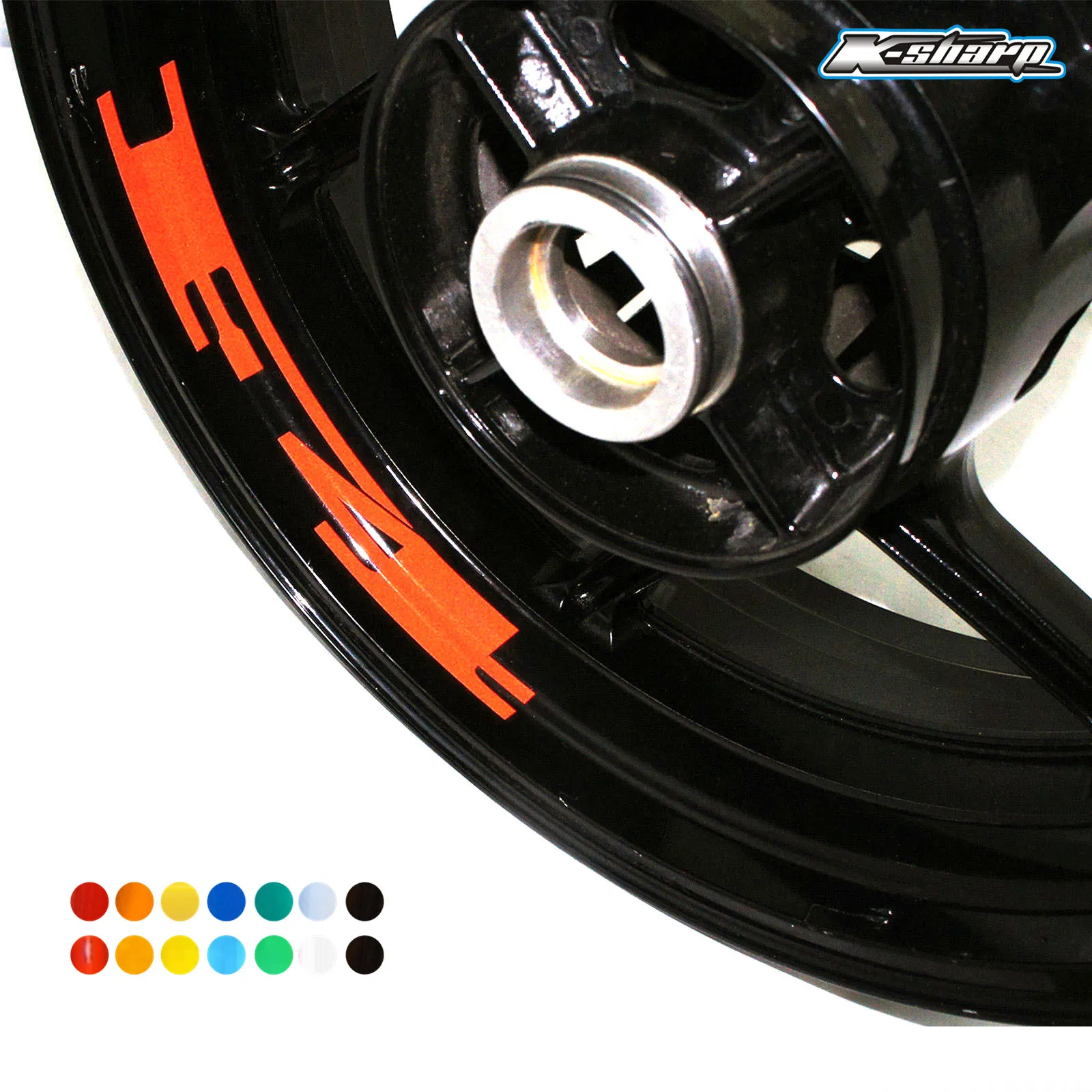 

8 X custon inner rim decals wheel reflective sign Stickers stripes FIT MV AGUSTA F4