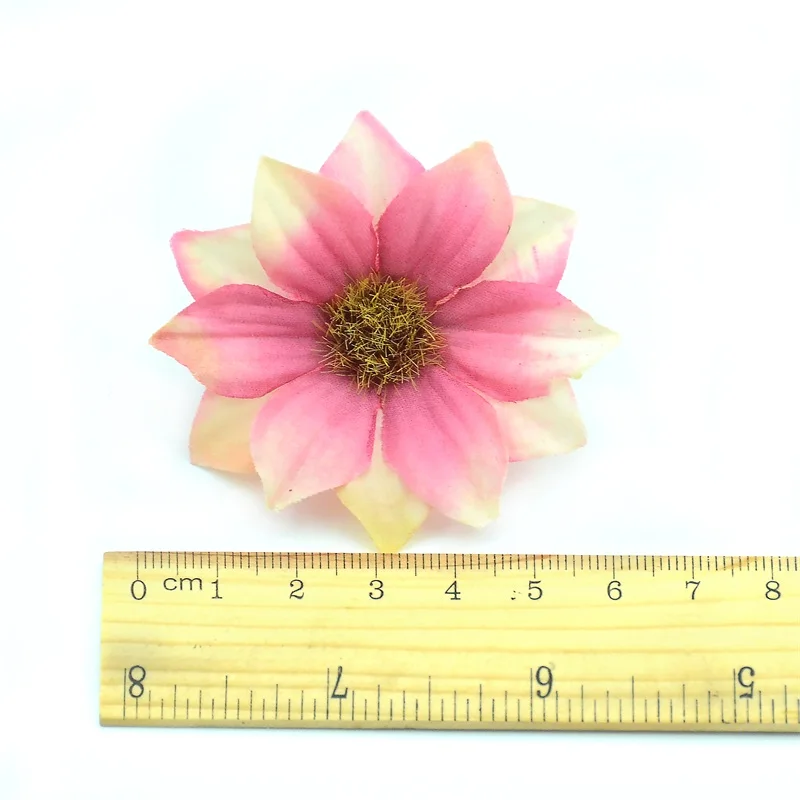 30pcs Cheap 5.5cm Mini Gerbera Artificial Rose Flower Head For Wedding Home Decoration DIY Wreath Accessories Craft Fake Flowers