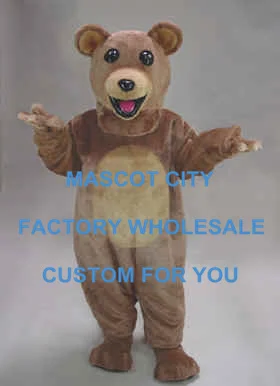 

Best Price Brown Bear Mascot Costume Adult Size Bear Mascotte Mascota Outfit Suit Party Carnival Fancy Dress SW518