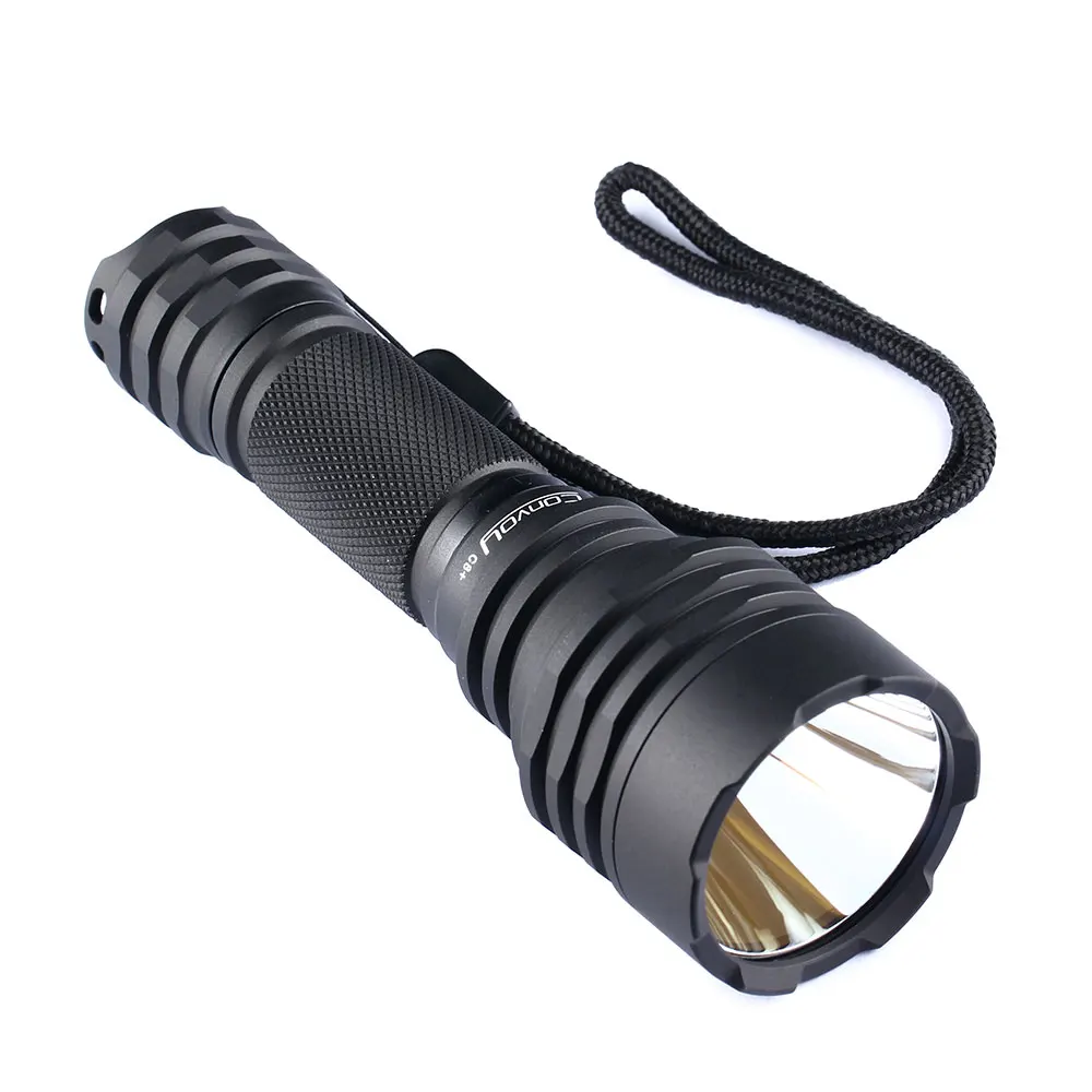 Convoy C8+ flashlight,  XPL HI , with battery