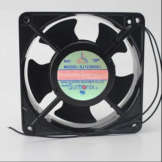 SJ1238HA1 110V-120VAC 120*120*38MM 0.27A Khung Nhôm AC Quạt