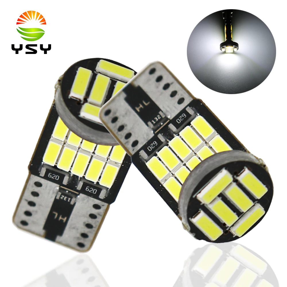 YSY 500X New T10 26SMD 4014 led 194 W5W Bulbs width lamp Interior Light Led T10 W5W Trunk Light Led Dome Map Door Lamp 12V