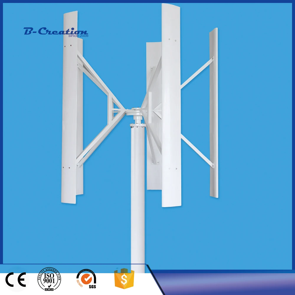 

5 Blades 500W Rated voltage 24V small Windmill Generator Vertical Wind turbine with 800w wind solar controller home system with