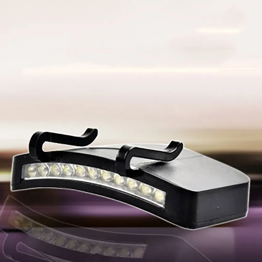 ポータブル11 led夕食高輝度ライトヘッドランプキャップつばクリップオン懐中電灯夜釣り/キャンプ/ハイキング照明作業灯