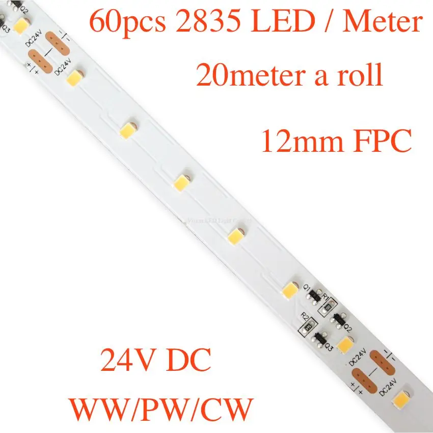 

20m a roll/ a lot, led constant current strips, 20m with 1200pcs 2835 smd led, 60led/m