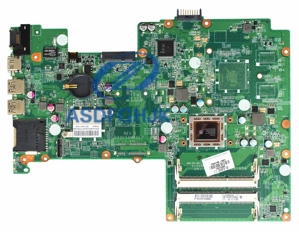 709175-501  Laptop Motherboard For HP Pavilion 15-B DA0U56MB6E0 w/ A8-4555 CPU DDR3 100% Test Ok