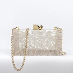 Acrylic Evening Clutch Bags Lady Party Wedding Evening Bags Purse Handbags Chain Shoulder bag For Women 2020