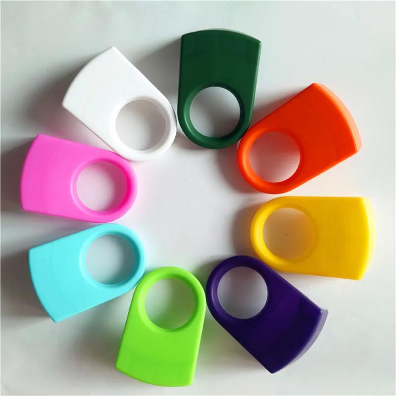 6 Pieces Beer Bottle Holder Clips Set for Schooner & Goblet Glasses (Random colors 6 Pieces mixed)