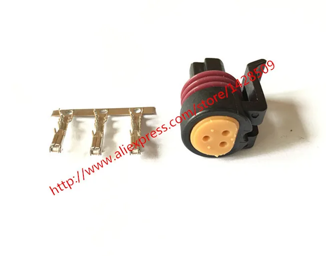 1 Set 1.5mm Delphi 3 Pin male female 100 150 250 PSI oil fuel pressure sensor connector throttle Plug 12065287 12078090