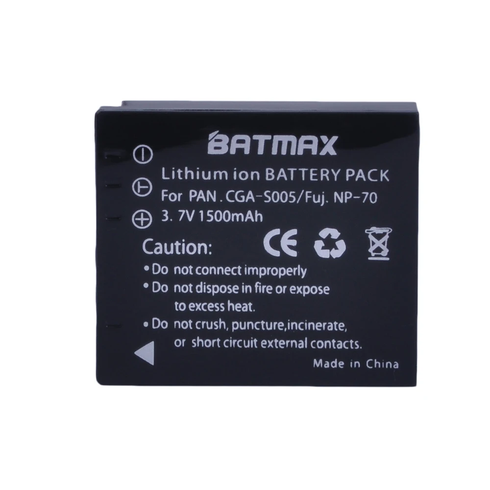 

Batmax 1 Pc CGA-S005 S005 BCC12 CGA-S005E DMW-BCC12 Battery for Panasonic Lumix DMC-FX180 DMC-LX1 DMC-LX2 LX3 FS1 FS2 FX01