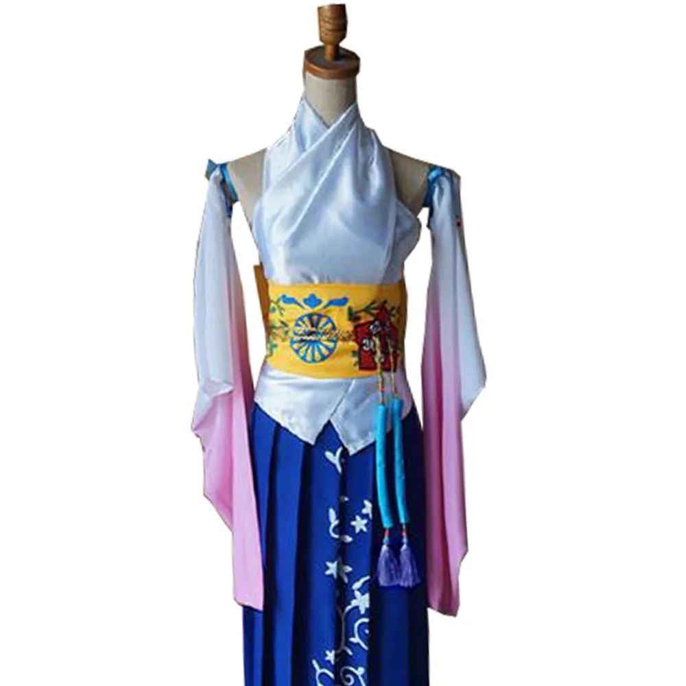 

2017 Final Fantasy Ten Yuna Cosplay Summoned Costume Outfit High Quality Same as original Character Any Size