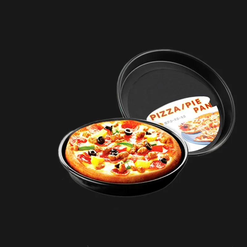 

3pcs/lot 9 Inch 10 Inch 12 Inch Baking Mould Pizza Plate Oven Non-Stick Pizza Pan Dish Pizza Tools Bakeware