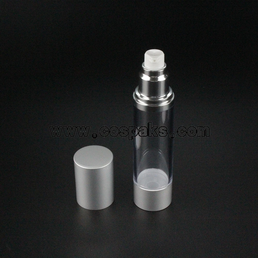 

wholeslae 50pcs aluminium cosmetic 50ml airless bottle ,aluminium airless cosmetic bottles 50ml for sale