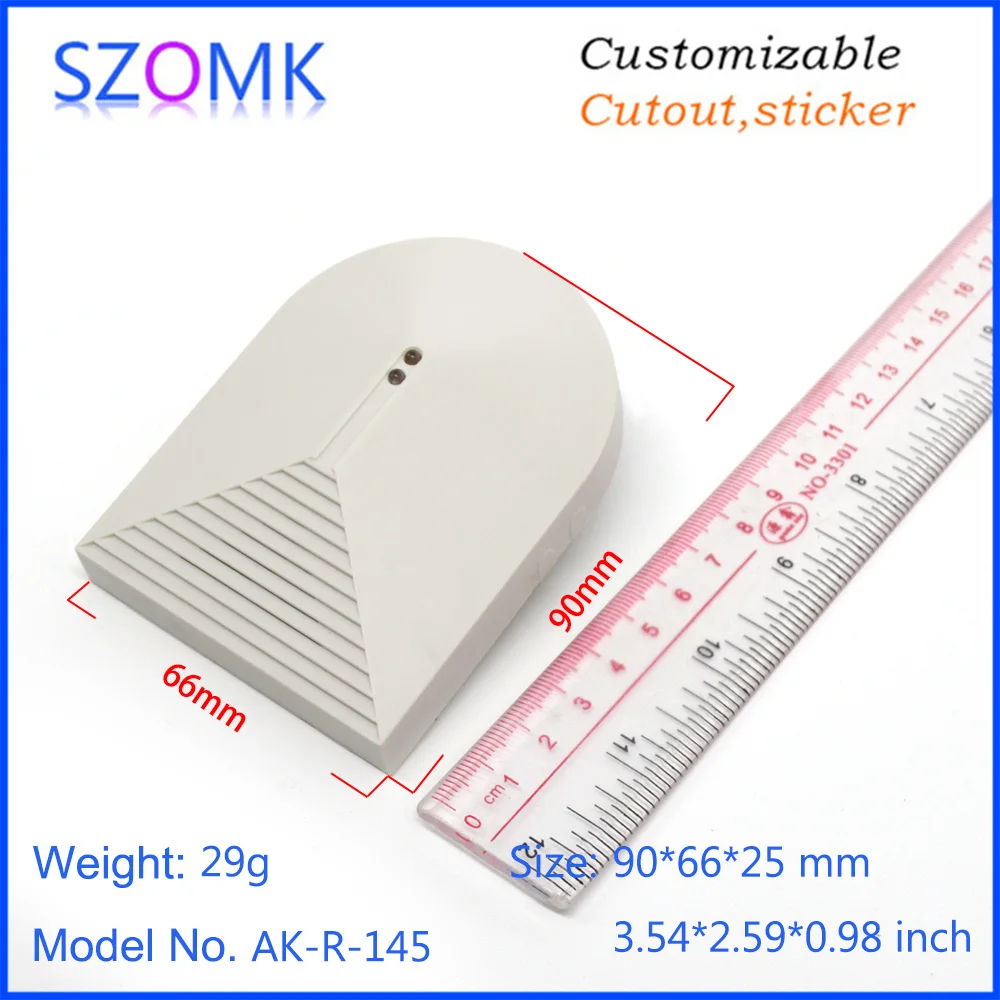 1Piece 90*66*25mm szomk plastic enclosure door window detector security alarm system wireless alarm controller plastic housing