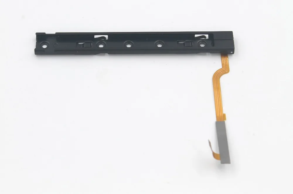 ชิ้นส่วนรีพอตเตอร์ของแท้รางสไลด์ด้านขวาและซ้ายพร้อมสายยืดหยุ่นสำหรับ Nintendo Switch คอนโซล NS