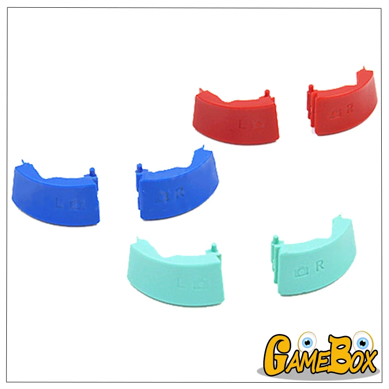 1 set/2 stuks Kleur Rood Blauw Groen Originele L R Knop Voor Nintend 2DS Console Host Key