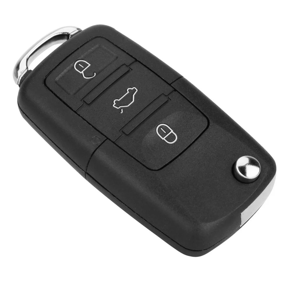 FORAUTO Remote Flip Folding Key Shell Car Key Key Case Cover 3 Buttons for WV Golf Touran Tiguan B5 Replacement Car Styling