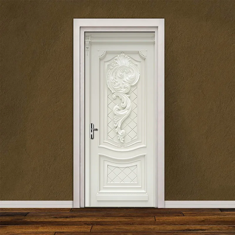 

PVC Waterproof Self-Adhesive Door Stickers Wallpaper For Living Room Bedroom Door Wallpaper Art Wall Decals Mural Wall Sticker