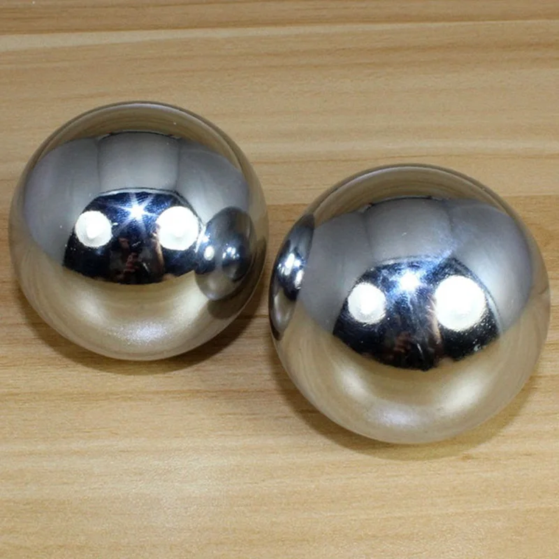 38mm Sliver Chinese Health Exercise Stress Relaxation Therapy Baoding Balls