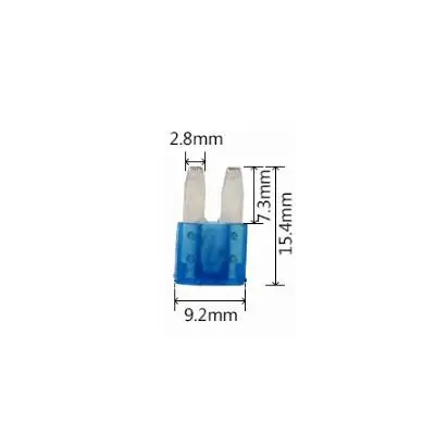 M2 Long Leg Small Size 5A 7.5A 10A 15A 20A 25A 30A 35A 32V Auto Fuse Car Boat Motorcycle Blade Fuses ROHS x 100PCS