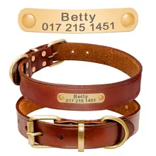 Personalized Leather Dog Collar #4