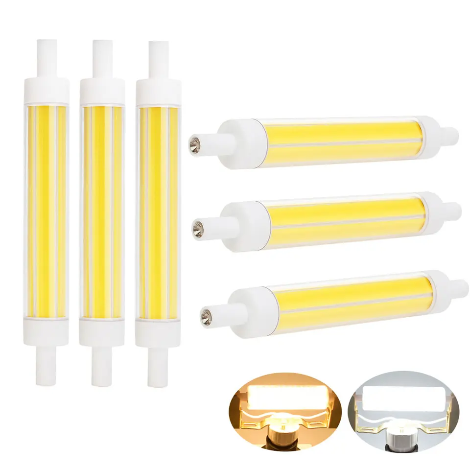 

15W Dimmable LED Bulb R7S J118 COB LED Lamp 118mm Corn Light Energy Saving Replace 100W Halogen Light Lampada Floodlight