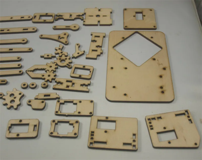 DIY MeArm - Your Robot - v1.0 laser cut wooden kit/set 3mm thickness pocket size arm robot