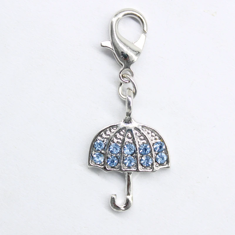 2016 fashion classic popular small umbrella with lobster clasp pendant