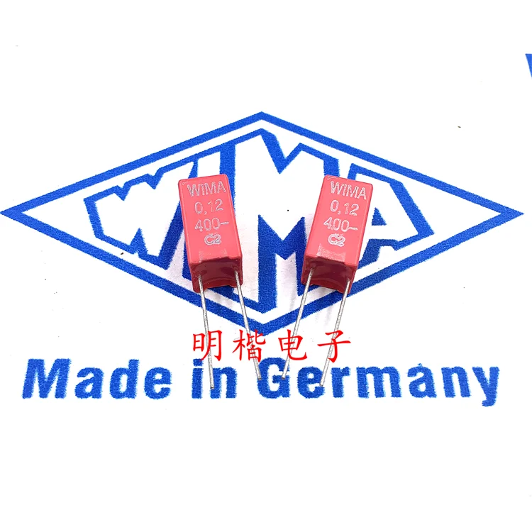 10PCS/30PCS New German Weimar Capacitor WIMA MKS2 400V 0.12UF 124 120NF Pitch 5mm Spot FREE SHIPPING