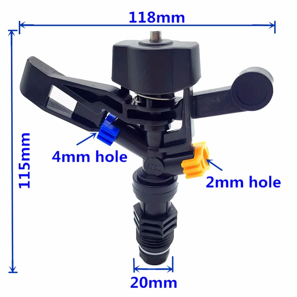 20 Pcs Rocker Garden Sprinkler Irrigation System Farm Plant G1 / 2 \'\' Interface And The Large Garden Area To Cool Down Tools
