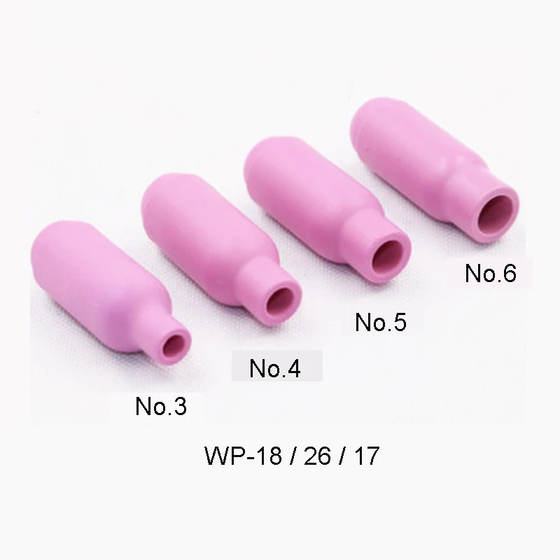 Free Shipping 10Pices/Lot Argon Arc Welding Machine WP-18/26/17 Gun Porcelain Nozzle Porcel Protection Sleeve Tip Accessories