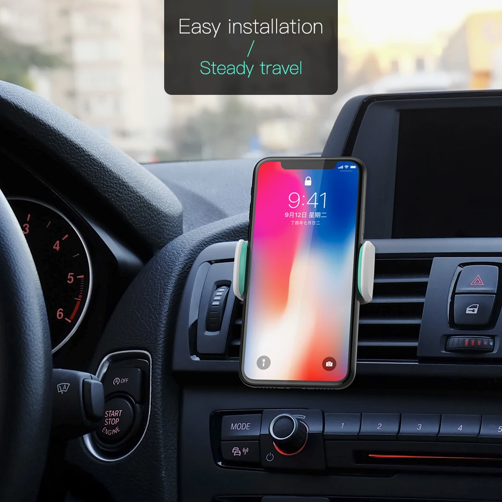 KEYSION Car Phone Holder for iPhone 15 14 Samsung Air Vent Mount Car Holder for Phone in Car Mobile Support Phone Holder Stand