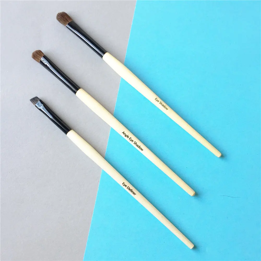 Manico in legno ombretto Anlged ombretto Eye Definer pennelli per trucco pennello per sfumare sopracciglia strumento applicatore per trucco di bellezza