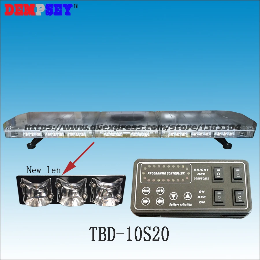 TBD-10S28 LED Emergency Warning Lightbar,New Len,fire truck car,DC12/24V Roof strobe Red/amber/white warning lightbar