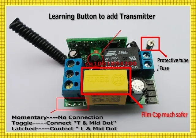 220V Mini Remote Switch 315/433.92 ASK Support RF Broad*link RM2 RM-pro Learning Code Receiver Light Lamp LED Power Remote ONOFF