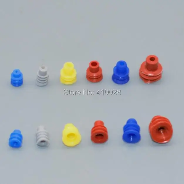 shhworldsea 6TYPE car connector waterproof ring/circle,waterproof plug,solid plug Silicone sheath,seal caps for VW car etc.