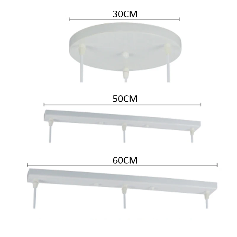 Chandeliers/Pendant lamp Base Plate Lighting Accessories Black/ White Round/Rectangular Ceiling Base Canopy Plate Lamps chassis