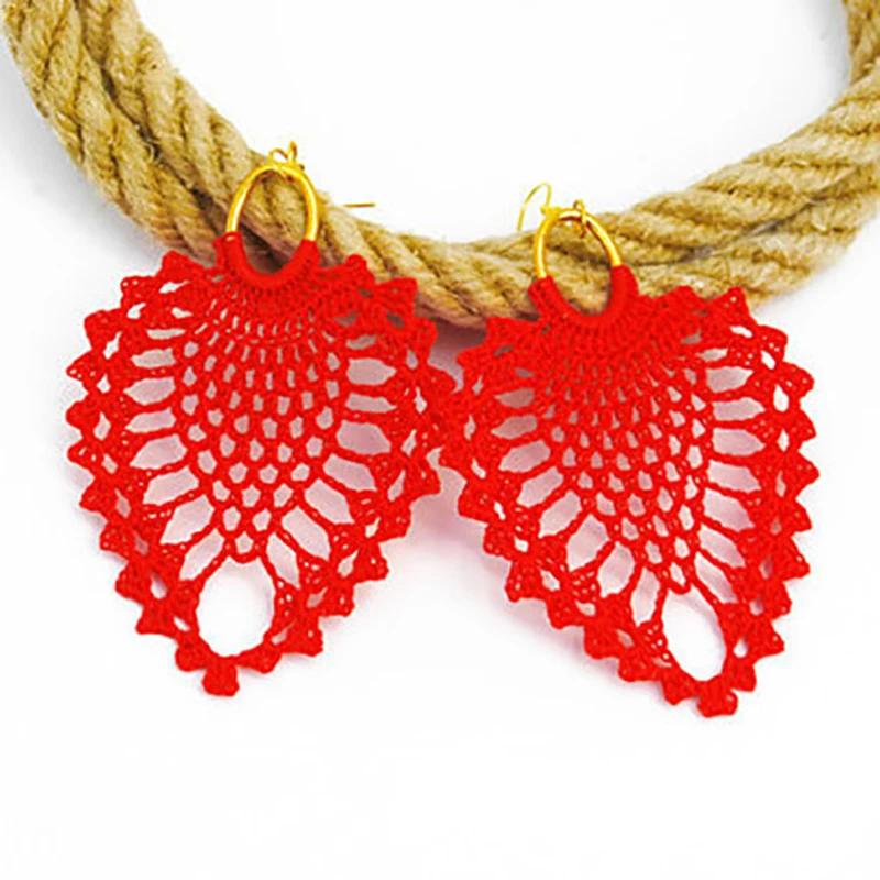 Summer New Arrival Handmade Crochet Earrings New Fashion For Women Girl Holiday Seaside