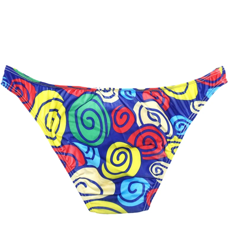 2019 Hot Sexy Briefs Men Funny Circle/Dots Lovely Men\'s U Convex Underwear Jockstrap Colorful Undies gay men underwear