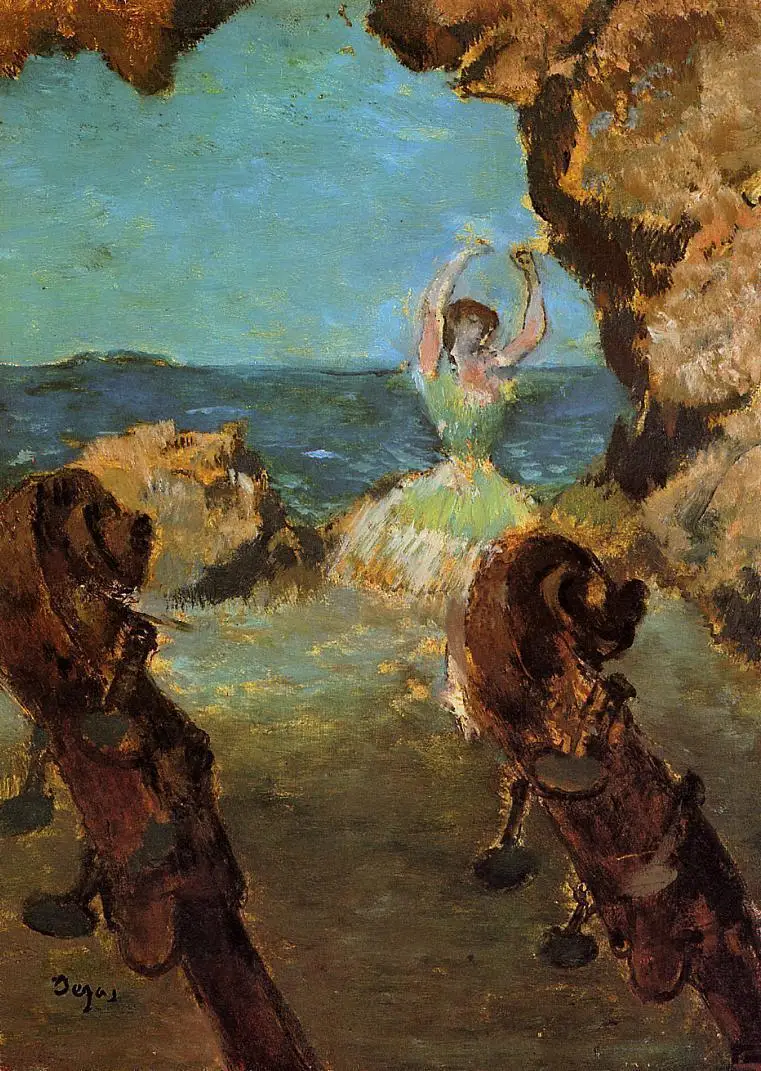 

Oil Painting Reproduction on Linen Canvas,Dancer on Stage 1 by edgar degas,Free Shipping,handmade,Top Quality oil paintings