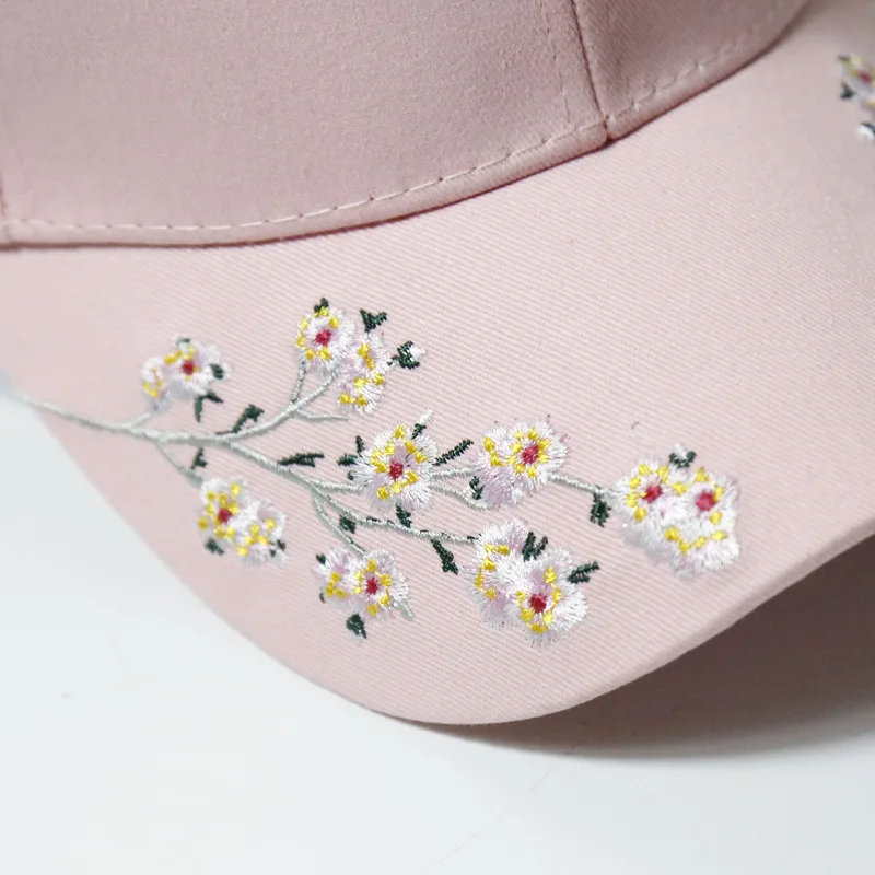 New Hip Hop Caps Women Snapback Cap Flower Summer Embroidery Curved Autumn Snapback Caps Men Trapback Hip Hop Hats Bone