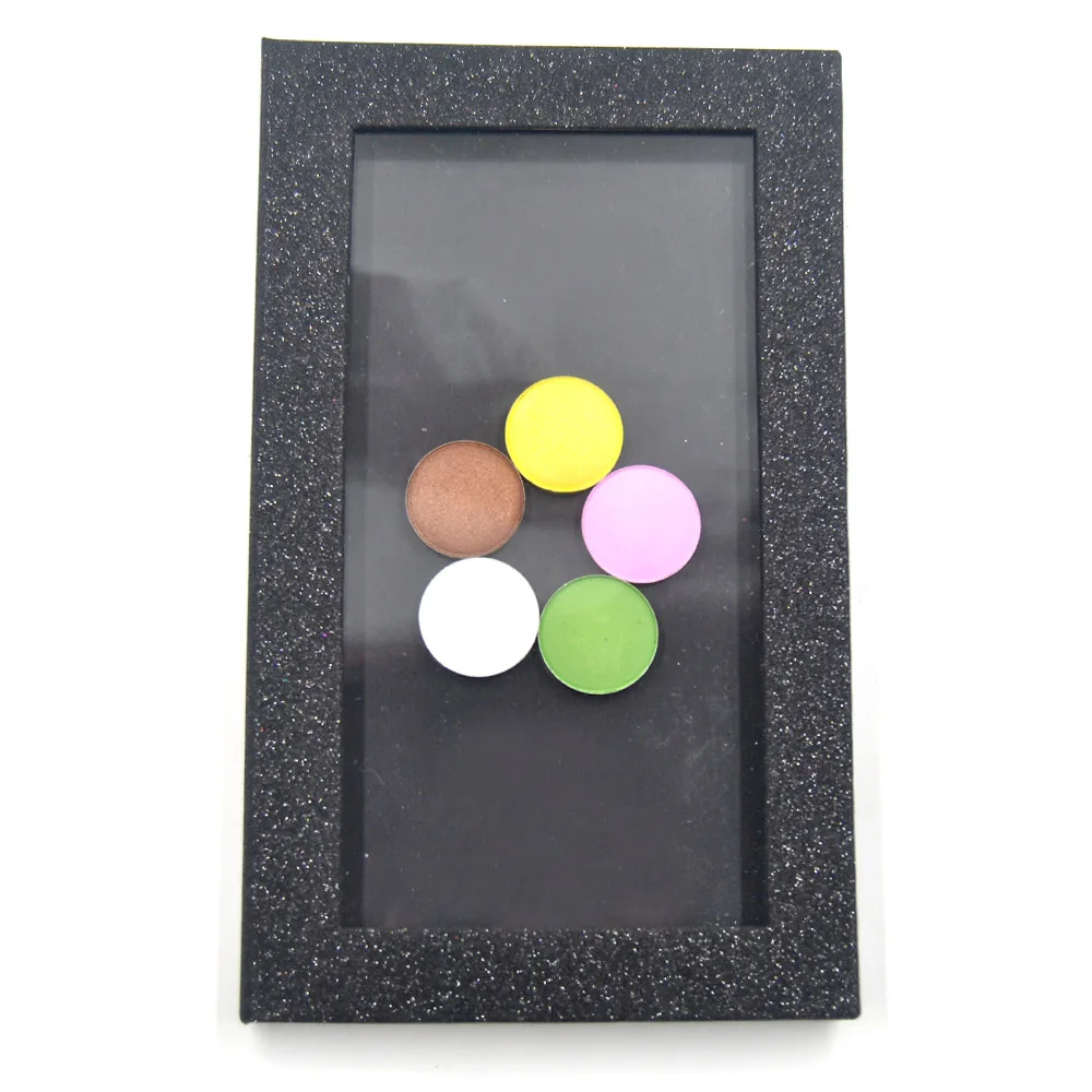 DIY Empty magnetic eyeshadow palette Black Glitter Fashion professional makeup tool eye shadow plate blusher cosmetics