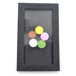 Nero di Modo Di Scintillio professionale Vuoto magnetico eyeshadow palette FAI DA TE attrezzo di trucco eye shadow piatto fard fondazione cosmetici