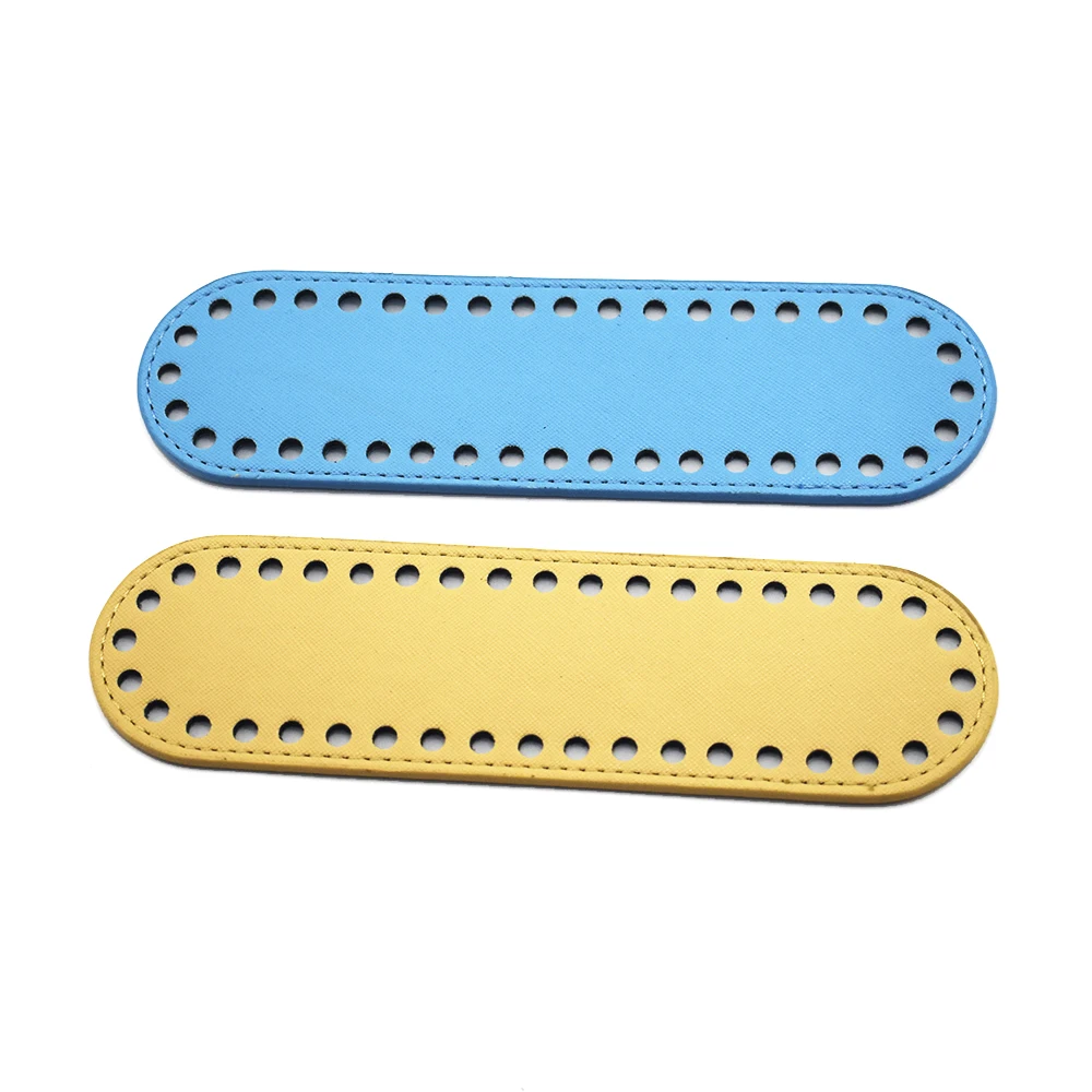 

22x6cm Bottoms Leather for Bag Handmade Diy Accessories Women handBag Long Bottom with Holes and High Quality Leather 8.67x2.36"