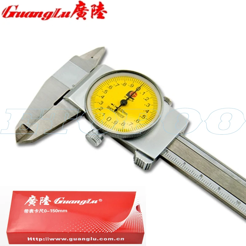 Guanglu Dial Caliper High Precision 0.01mm Stainless Steel Paquimetro Vernier Calipers Measuring Instruments Measure Tools