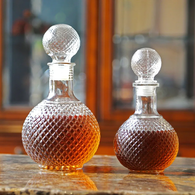 250ml 500ml Glass Crystal Red Wine Decanter Wine Bottle Decanter