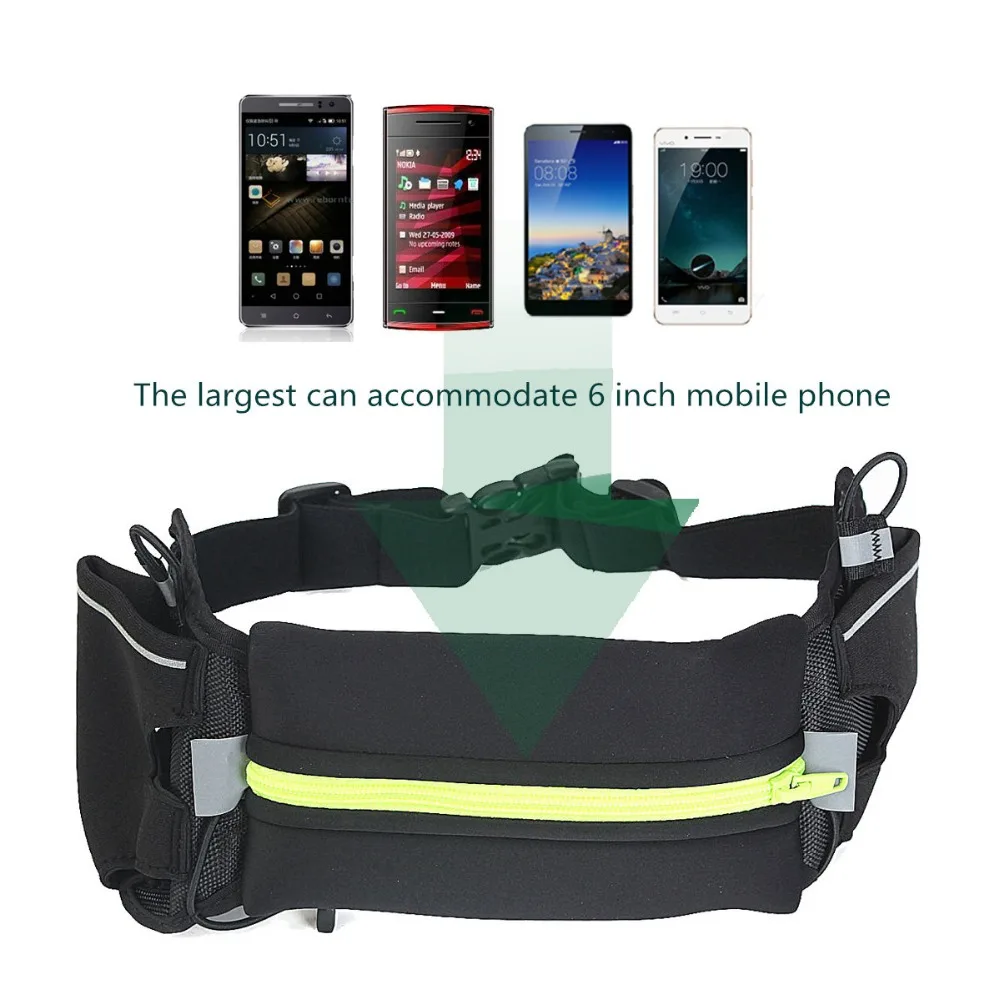 Outdoor Sport Runner Waist Bag Running Jogging Pouch Belt Elastic Waistband For Men Woman