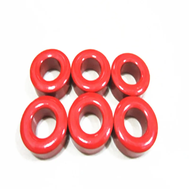 5Pcs T94-2 Iron Powder Core Red Gray Magnetic Ring Inductance Copper Wire Diameter 1.0mm Inductance Capacity 6UH Inductor