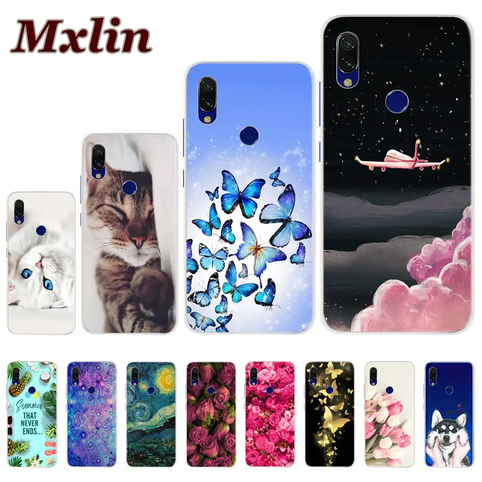 

Redmi 7, новейший чехол с принтом для Xiaomi Redmi Note 7, мягкий силиконовый чехол для телефона Xiaomi Redmi7 Redmi Note 7 Pro, задняя крышка